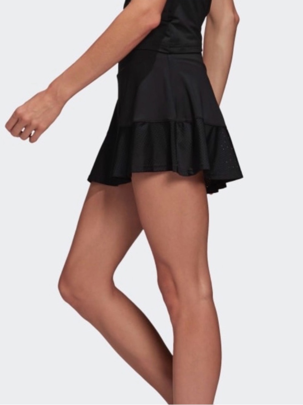 adidas Black Textured Sport Tennis Pickleball Skirt Size Medium - Picture 3 of 11